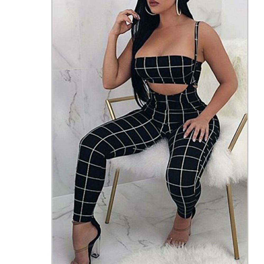 Striped Two-Piece Pants Set - Picture 2 of 3